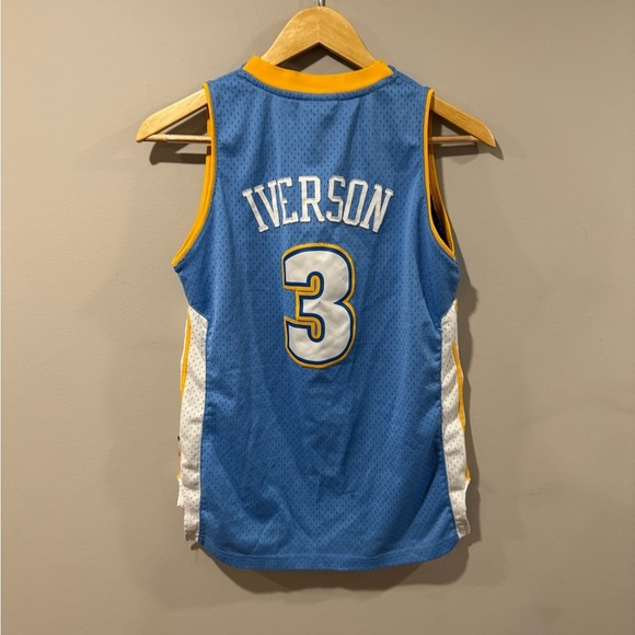 Vintage Denver Nuggets Allen Iverson NBA Basketball Jersey - Picture 2 of 9